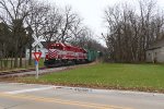 L593 comes west as it starts out across the Cambria Sub